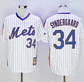 New York Mets #34 Noah Syndergaard White(Blue Strip) Cooperstown Stitched Jersey,baseball caps,new era cap wholesale,wholesale hats